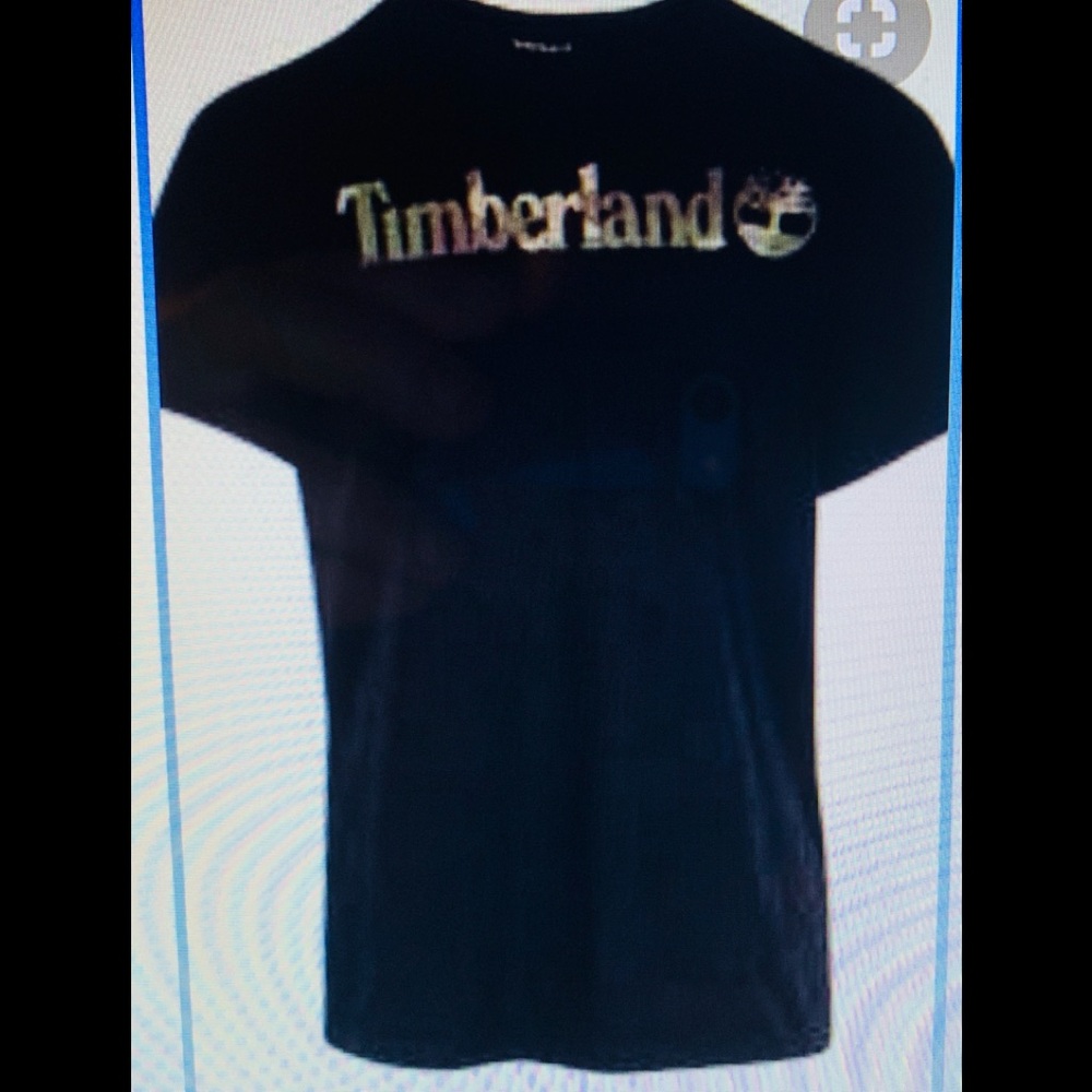 TIMBERLAND BRAND NEW WITH TAGS BLACK TEE SHIRT .